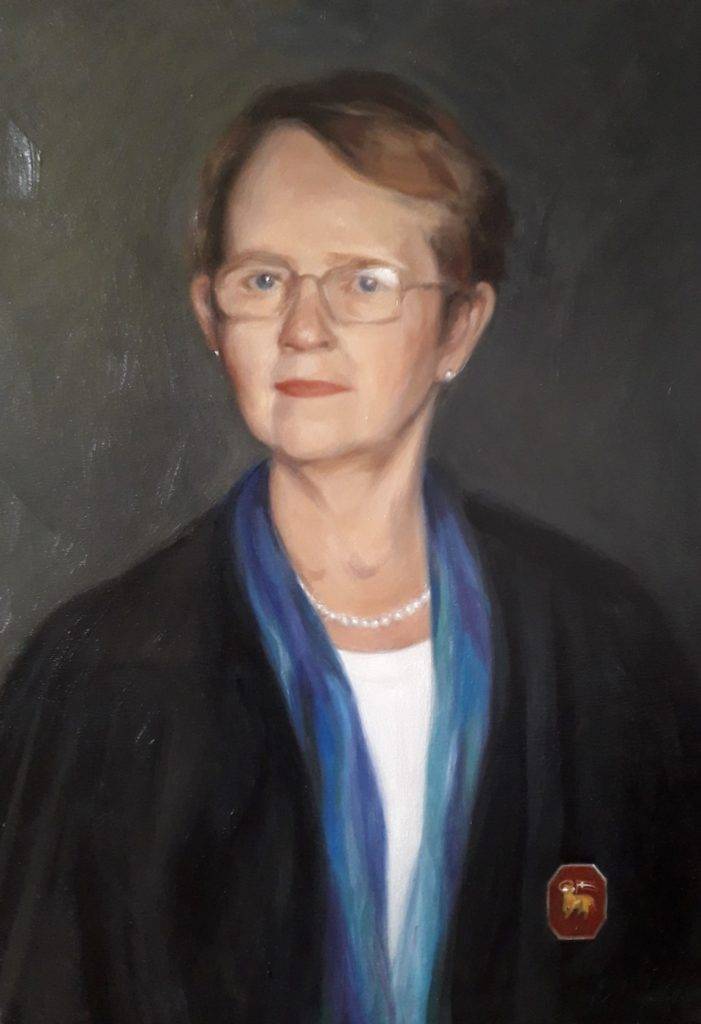 Portrait of Professor Dawn Oliver - Treasurer of the Middle Temple in London 2018